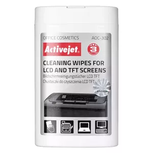 Activejet AOC-302 набор для чистки оборудования LCD/LED/Plasma, ЖК/TFT/Плазма Салфетки для чистки оборудования