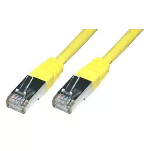 MCL Cable RJ45 Cat6 0.5m Yellow tīkla kabelis Dzeltens 0,5 m