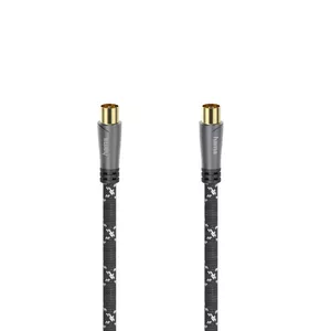 Hama 00205071 коаксиальный кабель 3 m Черный, Серый