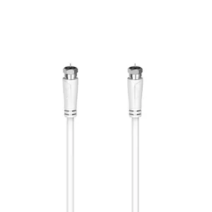 Hama 00205066 coaxial cable 10 m F White