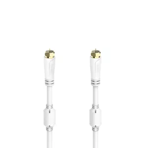 Hama 00205252 coaxial cable 3 m F White