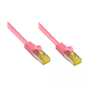 Alcasa 0.5m Cat7 RJ-45 networking cable Magenta S/FTP (S-STP)