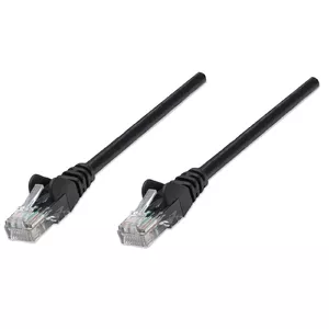 Intellinet 1m Cat5e tīkla kabelis Melns U/UTP (UTP)