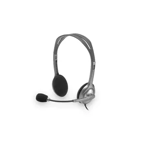 Logitech H111 Stereo Headset Гарнитура Проводная Оголовье Офис/колл-центр Серый