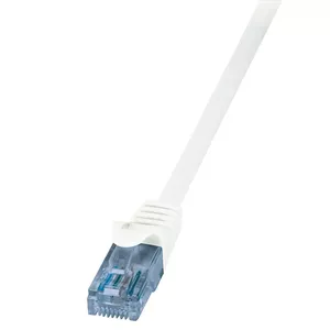 LogiLink CP3021U tīkla kabelis Balts 0,5 m Cat6a U/UTP (UTP)