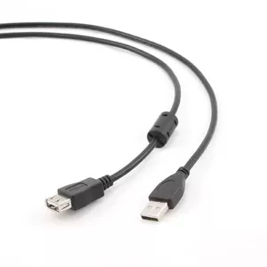 Gembird 15ft, USB 2.0-A - USB 2.0-A USB kabelis 4,5 m USB A Melns