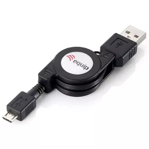 Equip 128595 USB кабель 1 m USB 2.0 USB A Micro-USB B Черный