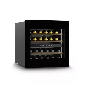 Caso vīna dzesētājs WineDeluxe WD 24 F energoefektivitātes klase, iebūvēts, pudeļu ietilpība 24, melns