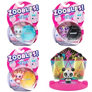 Zoobles Kosmic Kitty Transforming Collectible Figure and Happitat Accessory