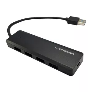 LC-Power LC-HUB-U3-4-V2 хаб-разветвитель USB 3.2 Gen 1 (3.1 Gen 1) Type-A 5 Мбит/с Черный
