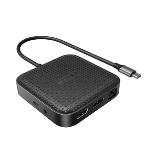 HYPER HD583-GL док-станция для ноутбука Док-разъём USB 3.2 Gen 1 (3.1 Gen 1) Type-C Черный