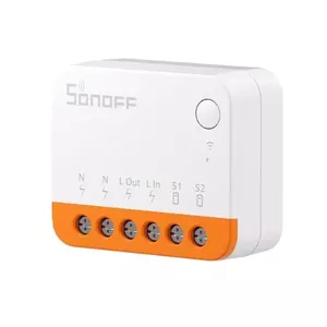 Sonoff MINIR4 контроллер освещения для умного дома Беспроводной Оранжевый, Белый