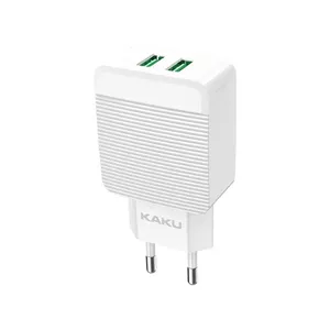 iKAKU KSC-366 Smart &amp; Fire Dual Dual USB Fast 2.4A Сетевое зарядное устройство 12W 5V Белый