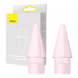 Uzgaļi pildspalvām, Baseus, 2 gabali, bērnu rozā krāsā