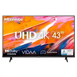 Hisense 43A6K televizors 109,2 cm (43") 4K Ultra HD Viedtelevizors Wi-Fi Melns 200 cd/m²