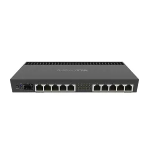 Mikrotik RB4011IGS+RM ar vadiem pievienojams rūteris Tīkls Gigabit Ethernet Melns