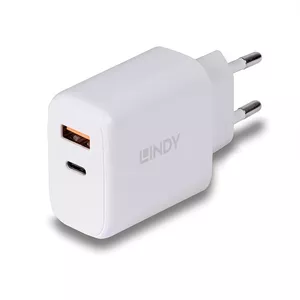 Lindy 73424 зарядное устройство для мобильных устройств Универсальная Белый Кабель переменного тока Быстрая зарядка Для помещений