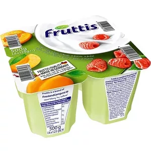 Йогурт FRUTTIS абрикосовый, малиновый, 0,4%, 125 г