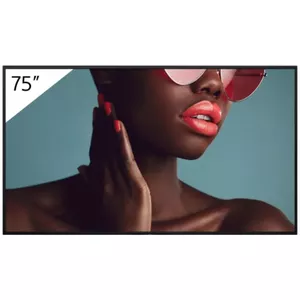 Sony FW-75BZ40L Signage Display Digital signage flat panel 190.5 cm (75") LCD Wi-Fi 700 cd/m² 4K Ultra HD Black Android 24/7