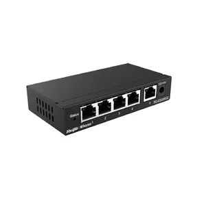 Ruijie Networks RG-ES205GC tīkla pārslēgs Vadīts L2 Gigabit Ethernet (10/100/1000) Melns