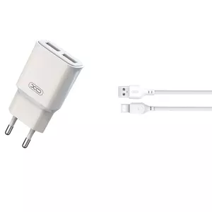 XO L92С lādētājs | 12W | 2,4A + USB-C kabelis 1m, balts