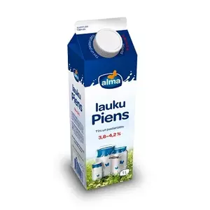 * ALMA сельское молоко, 3,8%-4,2%, 1л