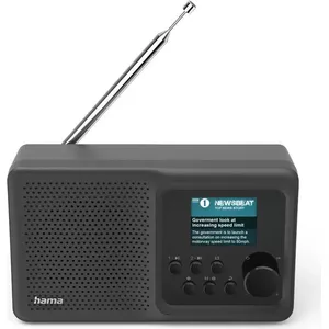 Hama DR5BT - Interneta radio - 5 vati - melns
