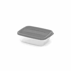 Пищевой контейнер прямоугольный 0,5 л Vedo прозрачный серый