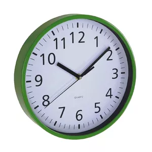 Часы настенные Ø25,5см, зеленые