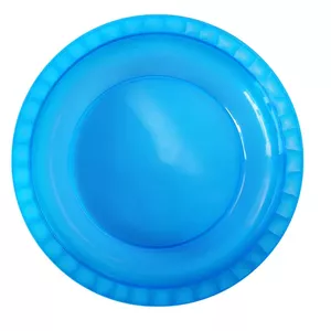 Тарелка глубокая Ø21см Trippy прозрачная синяя