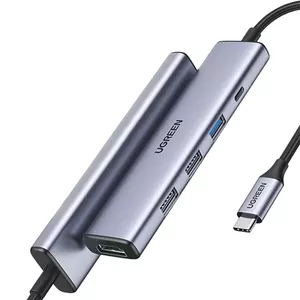 Ugreen 15495 док-станция для ноутбука Проводная USB 3.2 Gen 1 (3.1 Gen 1) Type-C Серый