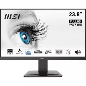 MSI Pro MP243X monitori 60,5 cm (23.8") 1920 x 1080 pikseļi Full HD Melns