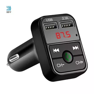 Riff CAR-B2 Bluetooth FM / MP3 Transmiteris Auto lādētājs 2x USB QC3.0 3.1A Black