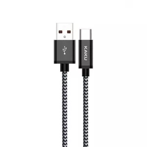 iKaku KSC-107 Soft wired Type-C charging and data cable 1m Black