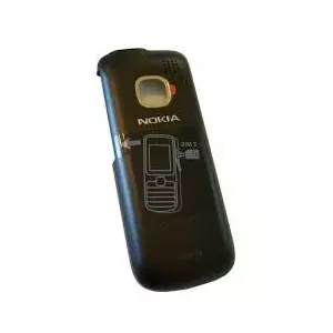 Akumulatora vāka aizmugurējais vāciņš preks Nokia C2-00 Original New Black 