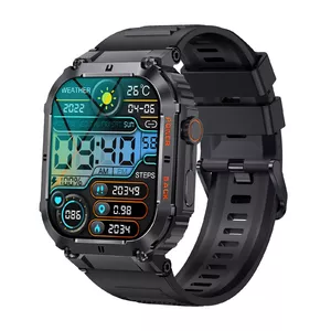 Denver SWC-191B smartwatch / sport watch 4,98 cm (1.96") IPS Цифровой 320 x 386 пикселей Сенсорный экран Черный