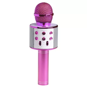 Denver KMS-20P mikrofons Rozā Karaoke mikrofons