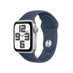 Apple Watch SE OLED 40 mm Цифровой 324 x 394 пикселей Сенсорный экран Серебристый Wi-Fi GPS (спутниковый)