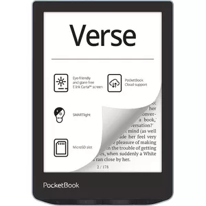 PocketBook Verse e-grāmatu lasītājs 8 GB Wi-Fi Melns, Zils
