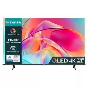 Hisense 43E77KQ televizors 109,2 cm (43") 4K Ultra HD Viedtelevizors Melns 250 cd/m²
