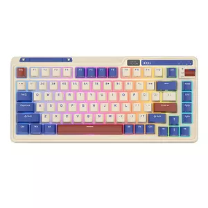 Механическая клавиатура Royal Kludge KZZI K75 pro RGB, Moment Switch (ретро-синий)