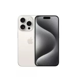 Apple iPhone 15 Pro 15,5 cm (6.1") Две SIM-карты iOS 17 5G USB Type-C 256 GB Титановый, Белый