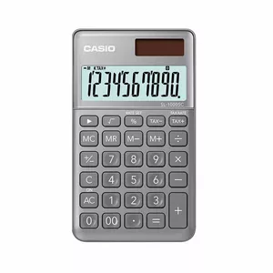 Калькулятор CASIO SL-1000SC, 120 x 71 x 9 мм, серый