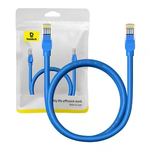 Круглый кабель Baseus Ethernet RJ45, Cat.6, 1 м (синий)