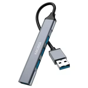 iKaku KSC-751 KUOFENG 4in1 Адаптер-разветвитель (USB на USB3.0 + USB2.0 x3) Grey