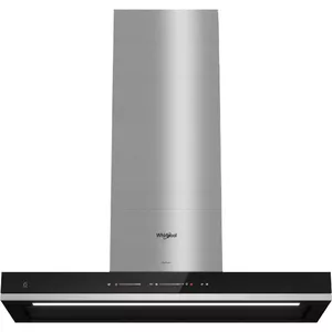 Whirlpool WHSS 90F TS K cooker hood Wall-mounted Black, Stainless steel 779 m³/h A++