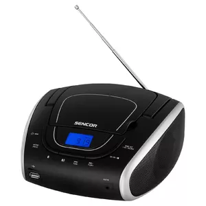 Sencor SPT 1600 BS portatīva stereo sistēma Digitāls 2 W FM Melns, Pelēks MP3 atskaņošana