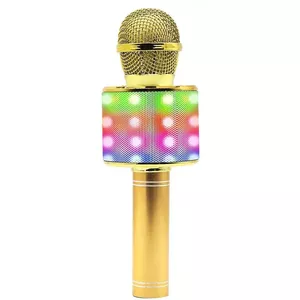 Караоке-микрофон с динамиком Manta MIC21PKL, золото