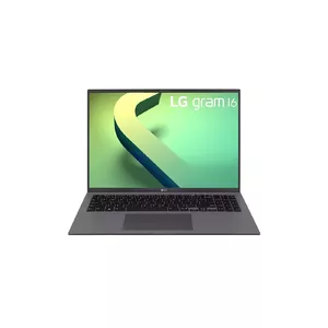 LG Gram 16Z90Q Intel® Core™ i7 i7-1260P Ноутбук 40,6 cm (16") WQXGA 16 GB LPDDR5-SDRAM 1 TB Твердотельный накопитель (SSD) Wi-Fi 6E (802.11ax) Windows 11 Home Серый
