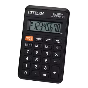 Citizen LC-310N kalkulators Kabata Pamata kalkulators Melns